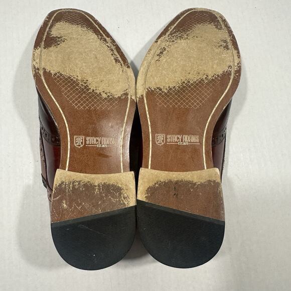 Stacy Adams Men's Wingtip Oxford Dress Shoes 8.5M 2-Tone Leather Brogue - Picture 11 of 16